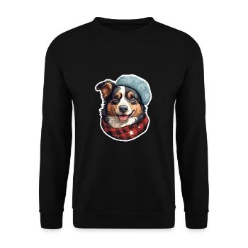 Les porteurs d’écharpe au pays de l’hiver canin - Sweat-shirt Unisexe - noir - Devant - Alina (178cm) & Michal (187cm)