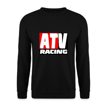 Quad Racing - ATV Racer - Unisex Sweatshirt - black - Front - Alina (178cm) & Michal (187cm)