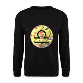 waage e 114 - Unisex Pullover - Schwarz - Vorne - Alina (178cm) & Michal (187cm)