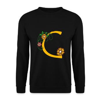 Blume30 C - Unisex Sweatshirt - black - Front - Alina (178cm) & Michal (187cm)