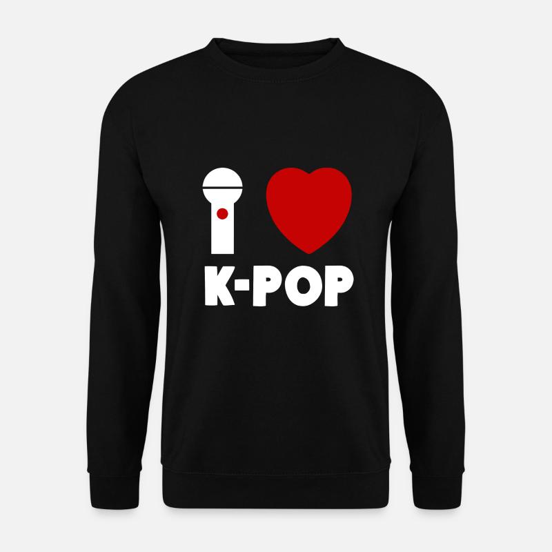 J’adore K-Pop Karaoke Heart - Sweat-shirt Unisexe - noir