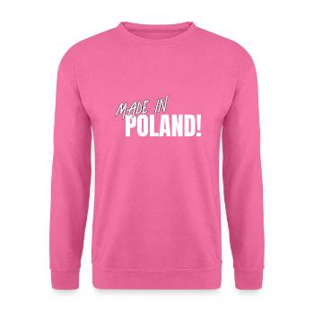 Made in Poland – Stolz und Stil - Unisex Pullover - Pink - Vorne