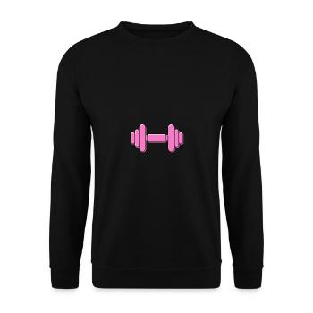 Sport pink - Unisex Pullover - Schwarz - Vorne - Alina (178cm) & Michal (187cm)