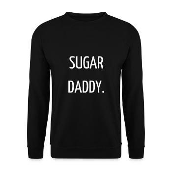 Sugar daddy - Unisex Sweatshirt - black - Front - Alina (178cm) & Michal (187cm)