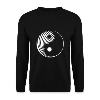 Yin Yang - Unisex Sweatshirt - black - Front - Alina (178cm) & Michal (187cm)