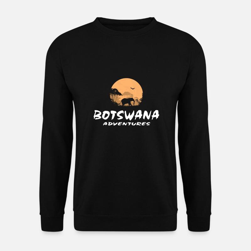 Botswana - Eléphant - Sweat-shirt Unisexe - noir