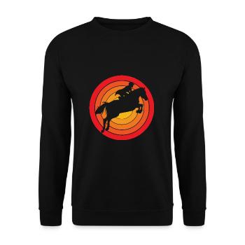 Dressage Dressage Horse Dressage Rider - Unisex Sweatshirt - black - Front - Alina (178cm) & Michal (187cm)