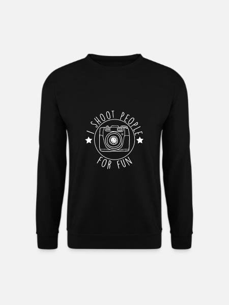 Fotografen Spruch Hobby Fotograf - Unisex Pullover - Schwarz