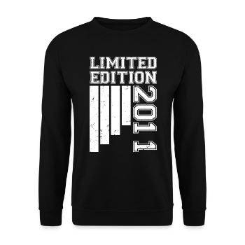 2011 Anniversaire Né En 2011 Édition Limitée - Sweat-shirt Unisexe - noir - Devant - Alina (178cm) & Michal (187cm)