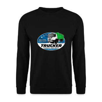 Garbage truck - Garbage truck - Unisex Sweatshirt - black - Front - Alina (178cm) & Michal (187cm)