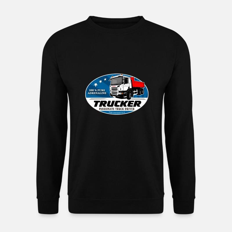 Kipplaster - LKW - Truck - Laster - Unisex Pullover - Schwarz