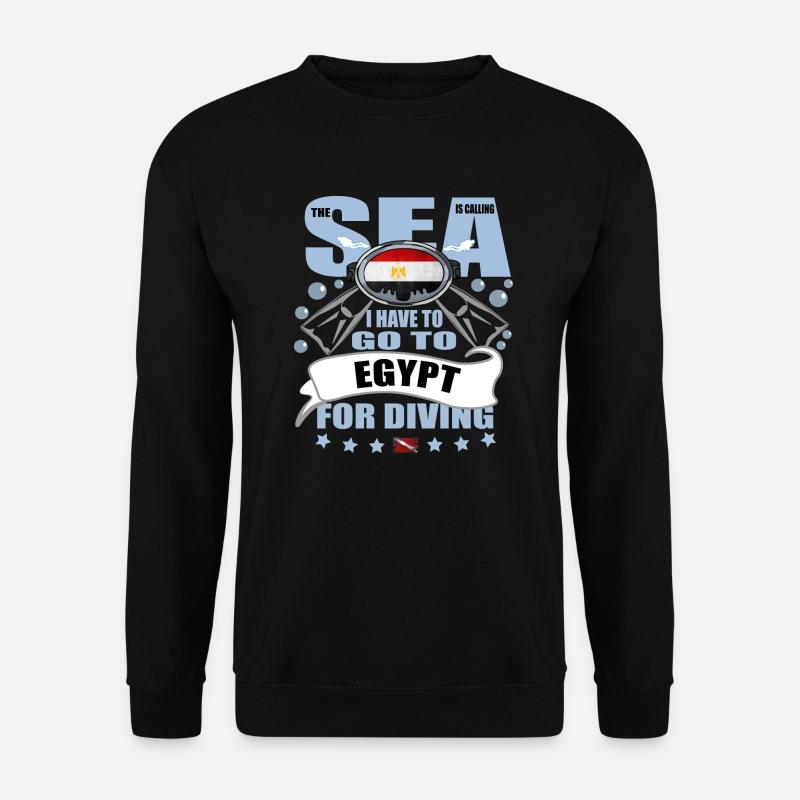The Sea Calls Diving Egypt - Unisex Sweatshirt - black