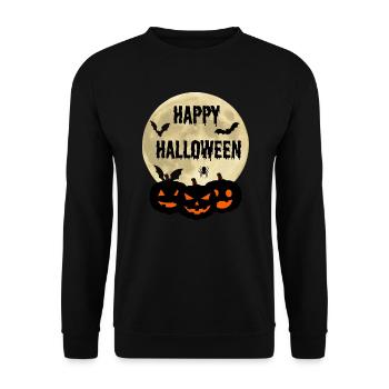 Joyeux halloween - Sweat-shirt Unisexe - noir - Devant - Alina (178cm) & Michal (187cm)