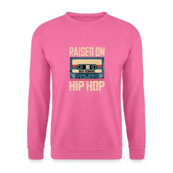 Aufgewachsen Mit Old School Hip Hop Kassette Beats - Unisex Pullover - Pink - Vorne