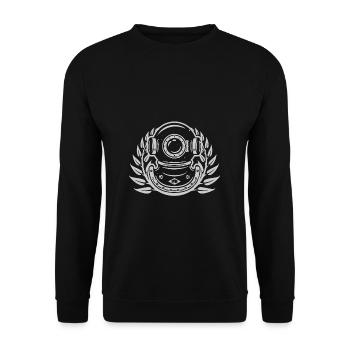 Idée cadeau de plongée en apnée - Sweat-shirt Unisexe - noir - Devant - Alina (178cm) & Michal (187cm)