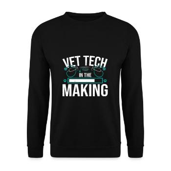 Veterinary School Vet Tech in the Making - Unisex Sweatshirt - black - Front - Alina (178cm) & Michal (187cm)