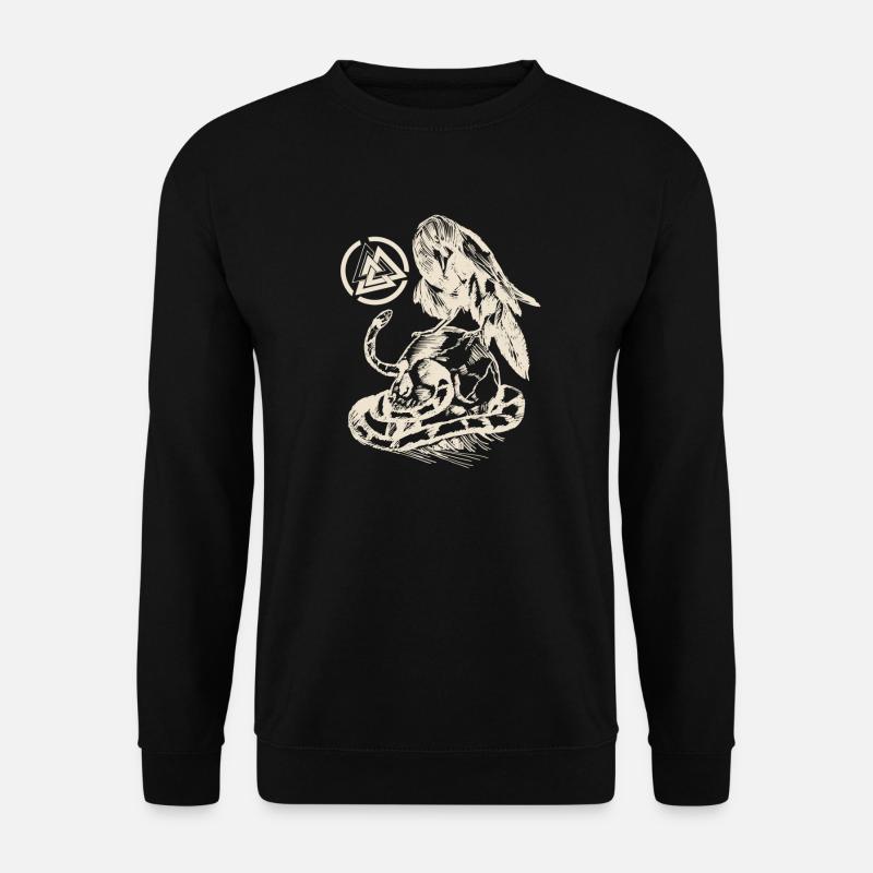 Midgard Odin Skull - Unisex Sweatshirt - black