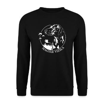MAGYAR VIZSLA Hunting Dog Hunting Dogs Wilsigns - Unisex Sweatshirt - black - Front - Alina (178cm) & Michal (187cm)