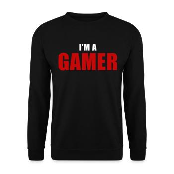 I'm a gamer - Unisex Pullover - Schwarz - Vorne - Alina (178cm) & Michal (187cm)