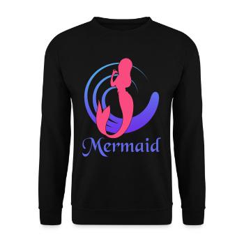 Singing Mermaid - Sirène chantante - Sweat-shirt Unisexe - noir - Devant - Alina (178cm) & Michal (187cm)