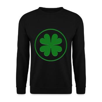 Shamrock or something - Unisex Sweatshirt - black - Front - Alina (178cm) & Michal (187cm)