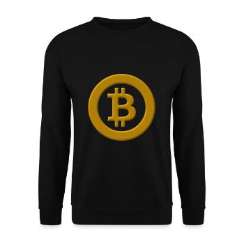 Bitcoin for ever - Unisex Sweatshirt - black - Front - Alina (178cm) & Michal (187cm)
