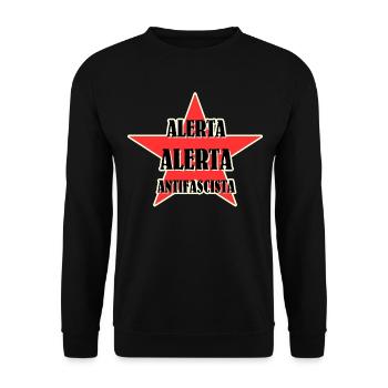 Alerta Alerta Antifascista - Sweat-shirt Unisexe - noir - Devant - Alina (178cm) & Michal (187cm)