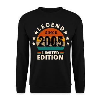 LEGENDE 2005, JAHRGANG 2005 - Unisex Pullover - Schwarz - Vorne - Alina (178cm) & Michal (187cm)