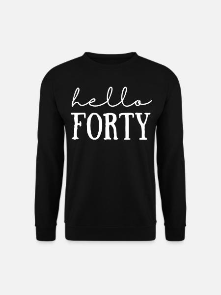 40th birthday - Unisex Sweatshirt - black