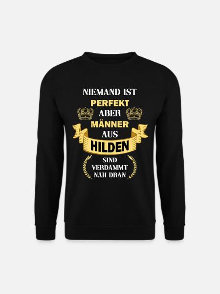 Hilden Deutschland Stadt Heimat Männer Perfekt - Unisex Pullover - Schwarz