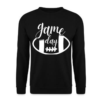 GAME DAY - Unisex Sweatshirt - black - Front - Alina (178cm) & Michal (187cm)