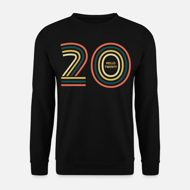 Hello Twenty. 20th birthday - Unisex Sweatshirt - black