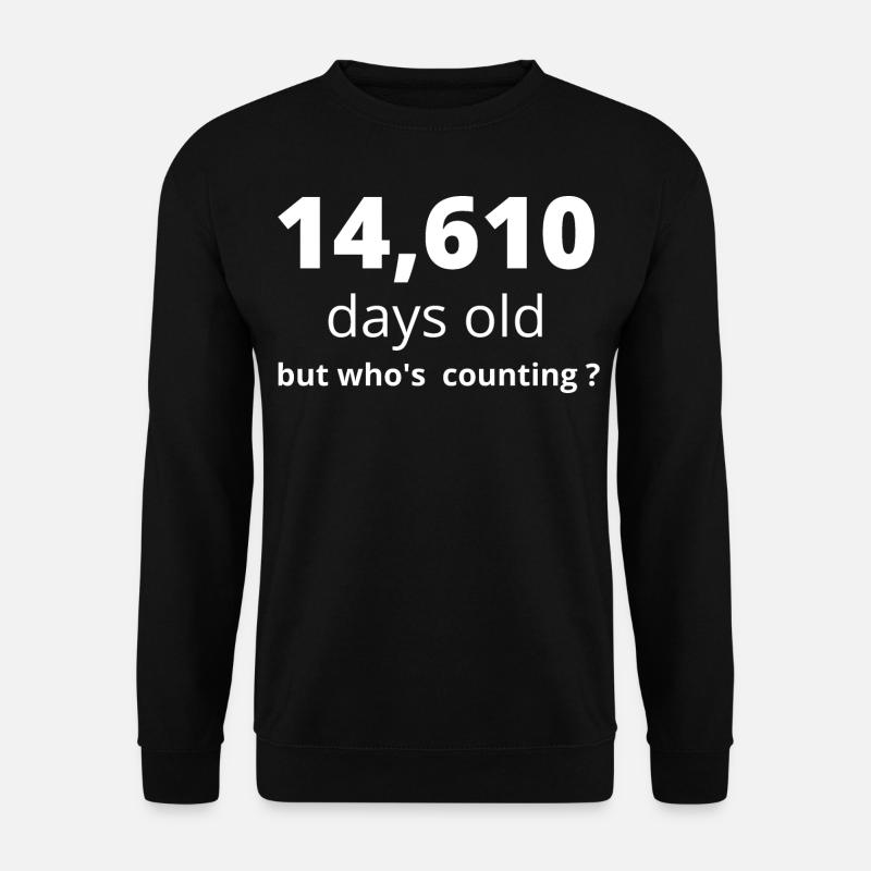 40e anniversaire - Sweat-shirt Unisexe - noir