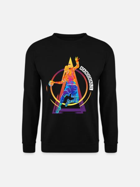 Handball Handballspieler Handballer Vintage Retro - Unisex Pullover - Schwarz