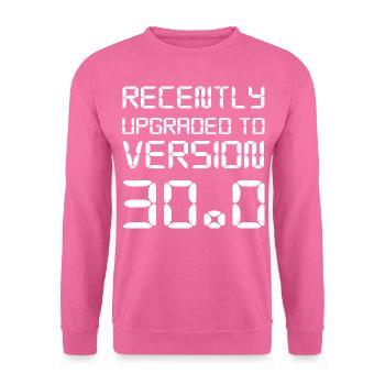 30e anniversaire - Sweat-shirt Unisexe - rose - Devant