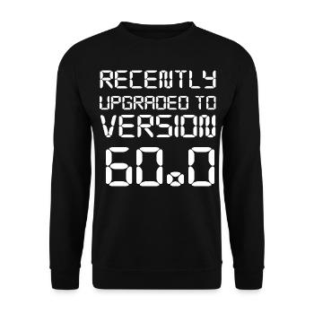 60th birthday - Unisex Sweatshirt - black - Front - Alina (178cm) & Michal (187cm)