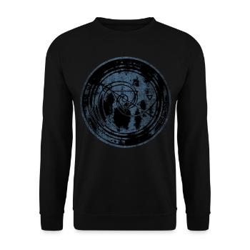 Rune Rune Spirale Fibonacci - Sweat-shirt Unisexe - noir - Devant - Alina (178cm) & Michal (187cm)