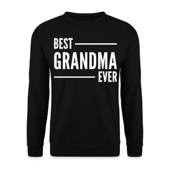 BESTE OMA ALLER ZEITEN. OMA GESCHENK. - Unisex Pullover - Schwarz - Vorne - Alina (178cm) & Michal (187cm)