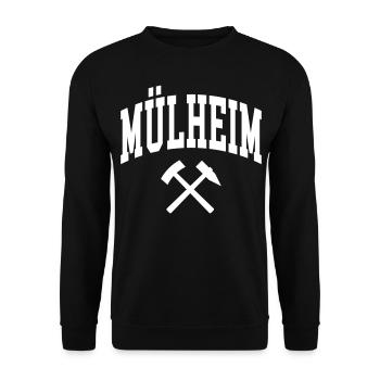 Mülheim - Sweat-shirt Unisexe - noir - Devant - Alina (178cm) & Michal (187cm)