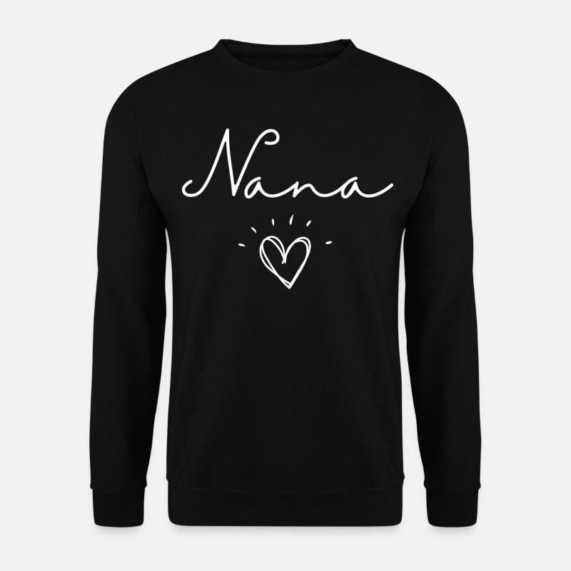 Mémé. Cadeau Nana - Sweat-shirt Unisexe - noir