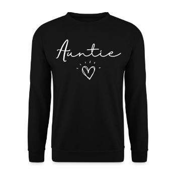 AUNTIE - Unisex Sweatshirt - black - Front - Alina (178cm) & Michal (187cm)