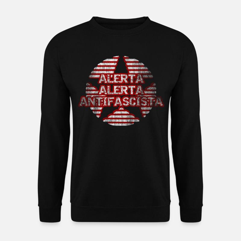 Stern der Antifa - Unisex Pullover - Schwarz