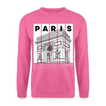 Log arc triomphe paris - Unisex Pullover - Pink - Vorne