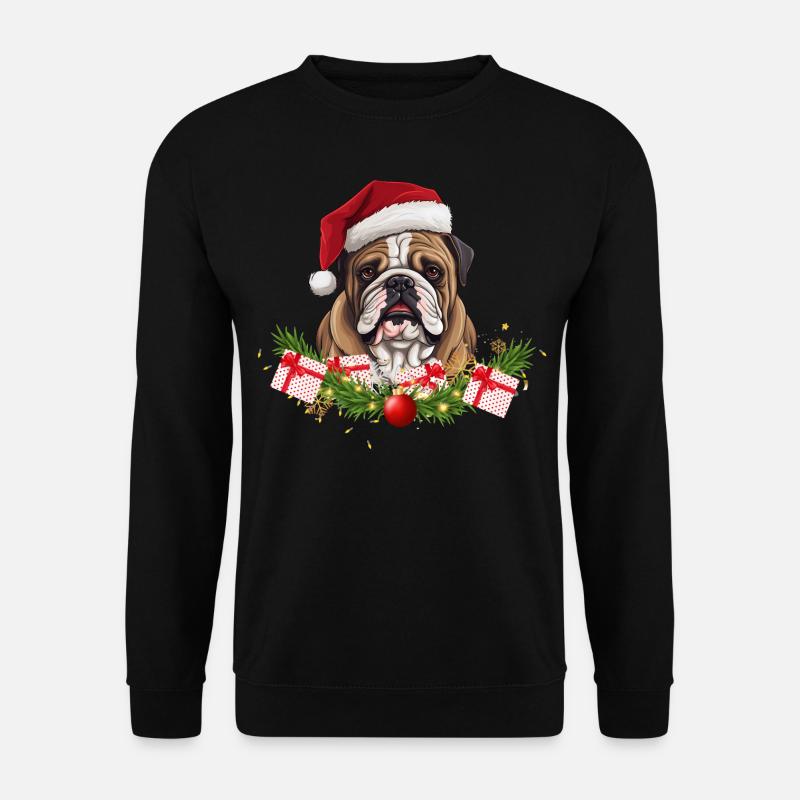 Hunde-Weihnachten - Unisex Pullover - Schwarz
