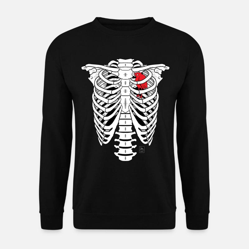 SKELETON - Unisex Pullover - Schwarz