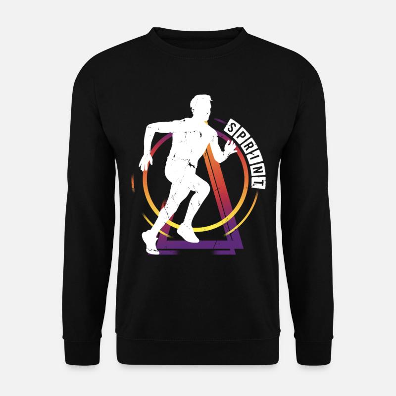 Sprint Sprinter Sprinten Leichtathletik Laufen - Unisex Pullover - Schwarz