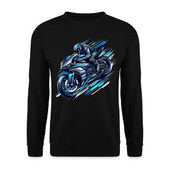 Speed Vortex - Unisex Sweatshirt - black - Front - Alina (178cm) & Michal (187cm)