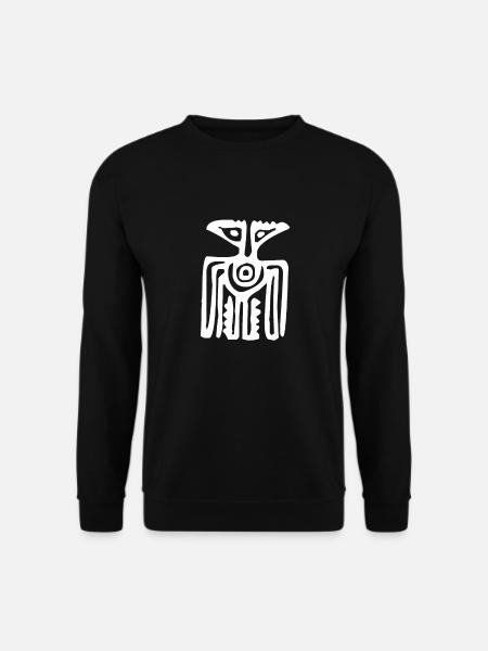 Mystérieuse peinture rupestre maya - Sweat-shirt Unisexe - noir