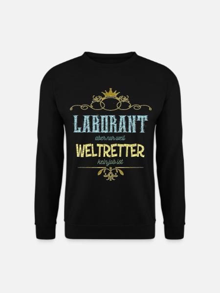Laborant Weltretter - Unisex Pullover - Schwarz
