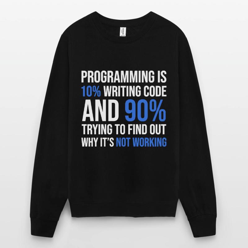 Code Debugging Humor T-Shirt Design Unisex Sweatshirt